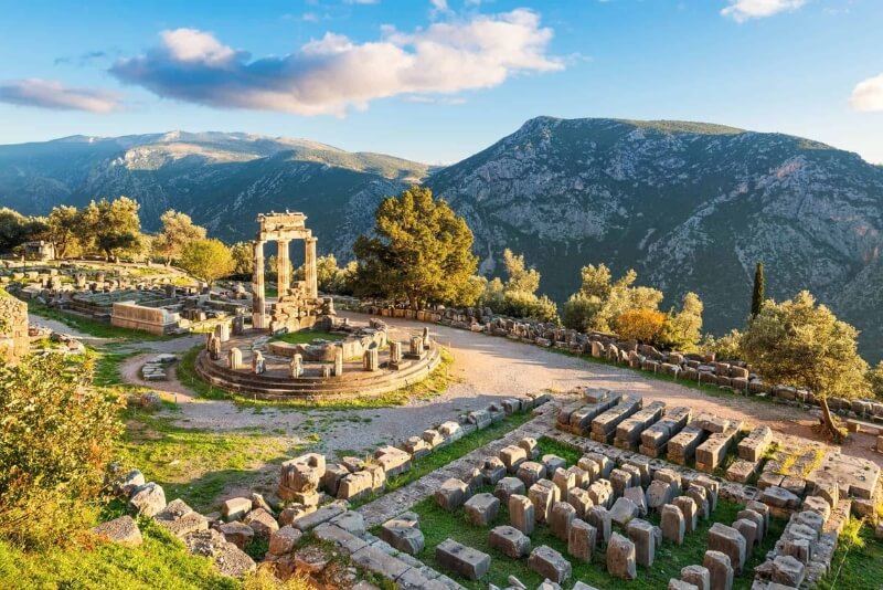 Di chỉ khảo cổ Delphi ở Hy Lạp