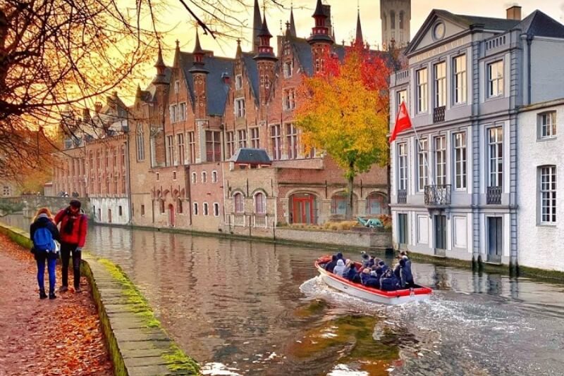Kênh Dijver ở Bruges - Nước Bỉ